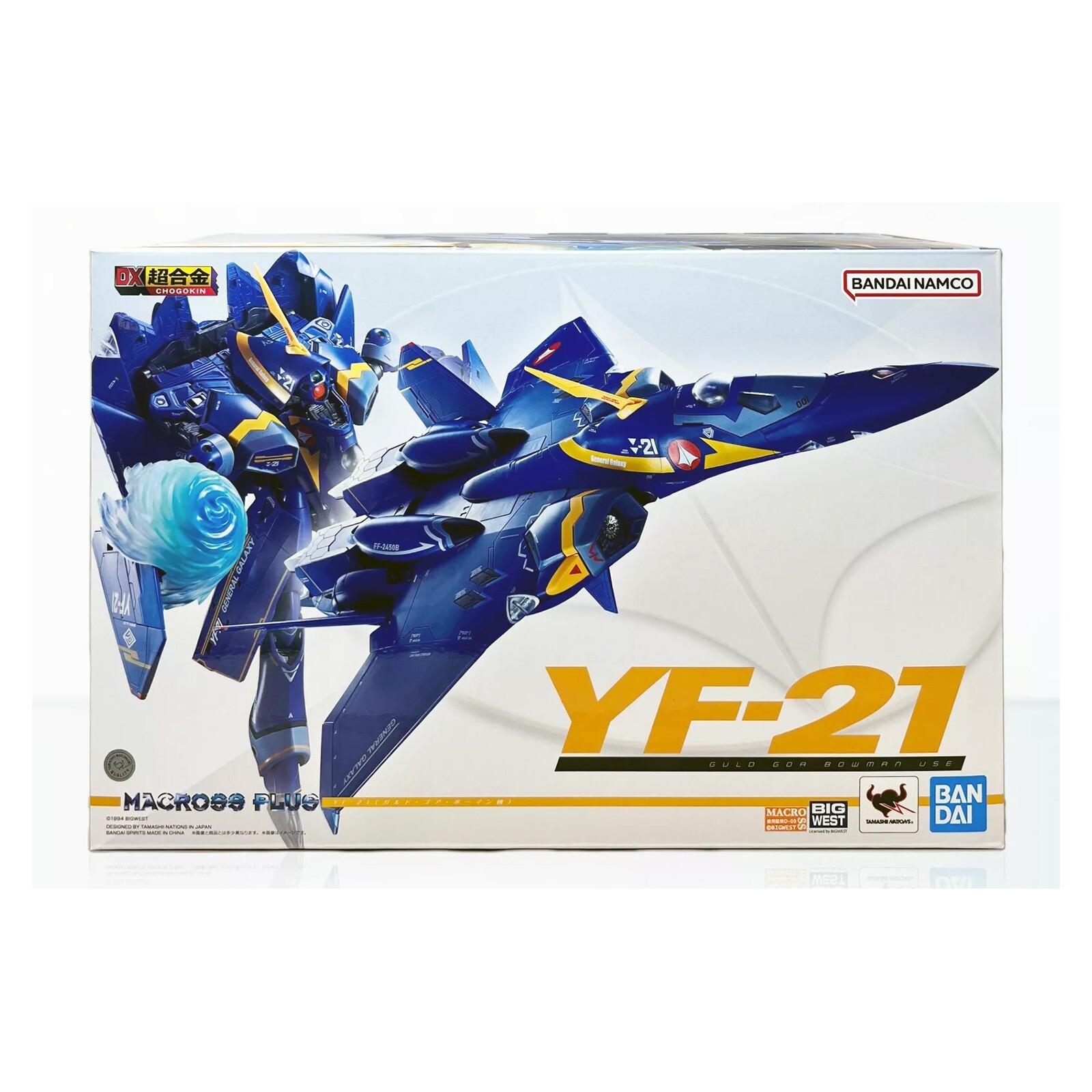 Bandai Macross Plus Tamashii Nations DX Chogokin YF-21 Guld Gor Bowman Использует НОВЫЙ