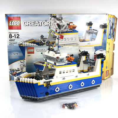 Lego 4997 Creator Transport Ferry 100 Complete Manuals Box