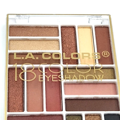 L.A. Colors 18 Color Eyeshadow Glam Palette - CES7498 Strange Love - NEW