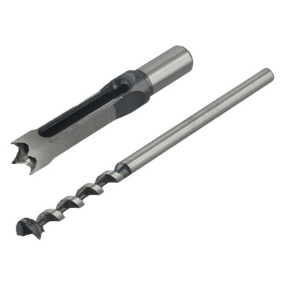 Square Hole Mortising Chisel Set Efficient Woodworking Drill Bit Kit 6/7 Pcs