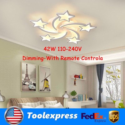 Acrylic LED Chandelier Fixture Ceiling Lamp Pendant Light Room Hallway dimmable