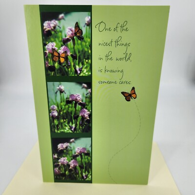 Encouragement Greeting Card ''One of the Nicest Things is Knowing Someone Cares''