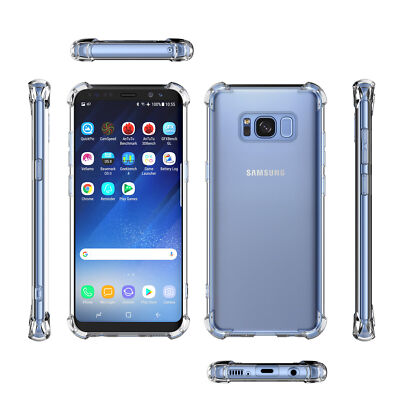For Samsung Galaxy S8 /S8+ Shockproof Thin Clear Silicone TPU Gel Case Cover