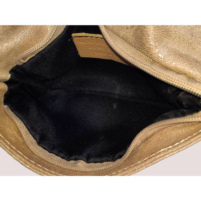 BORSE IN PELLE Italian Rectangular Leather Crossbody Bag Purse with Chain Accent