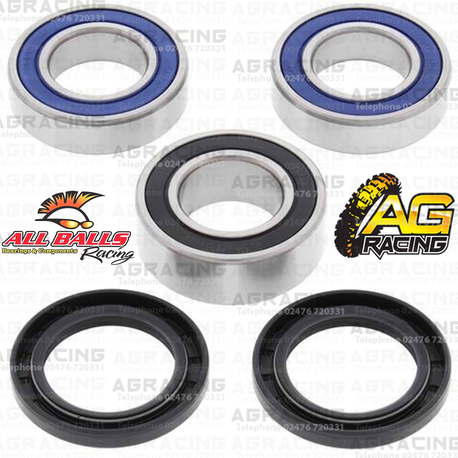 All Balls Rear Wheel Bearings & Seals Kit For Yamaha YZF 250 2016