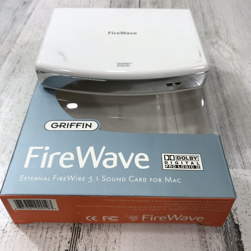 Griffin FireWave Surround Sound Dolby 5 1 Sound Card FireWire MAC Apple - Used