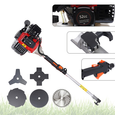 2 Stroke 52cc  Trimmer Brush Cutter Grass Wacker Weed Eater Lawn Mower Gas Power
