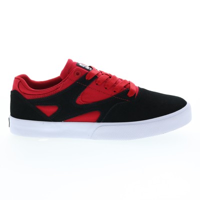 DC Kalis Vulc ADYS300569-BAT Mens Black Suede Skate Inspired Sneakers Shoes