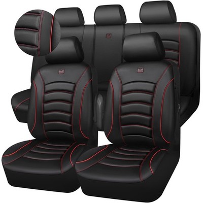 CAR PASS 3D Foam PU Leather Car Seat Covers, Universal Seat Co...