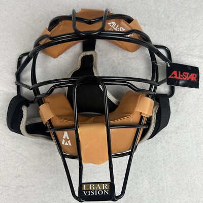 All-Star FM 25LTX Catcher's Mask w Wilson Skull Cap Black I Bar Vision NWT New