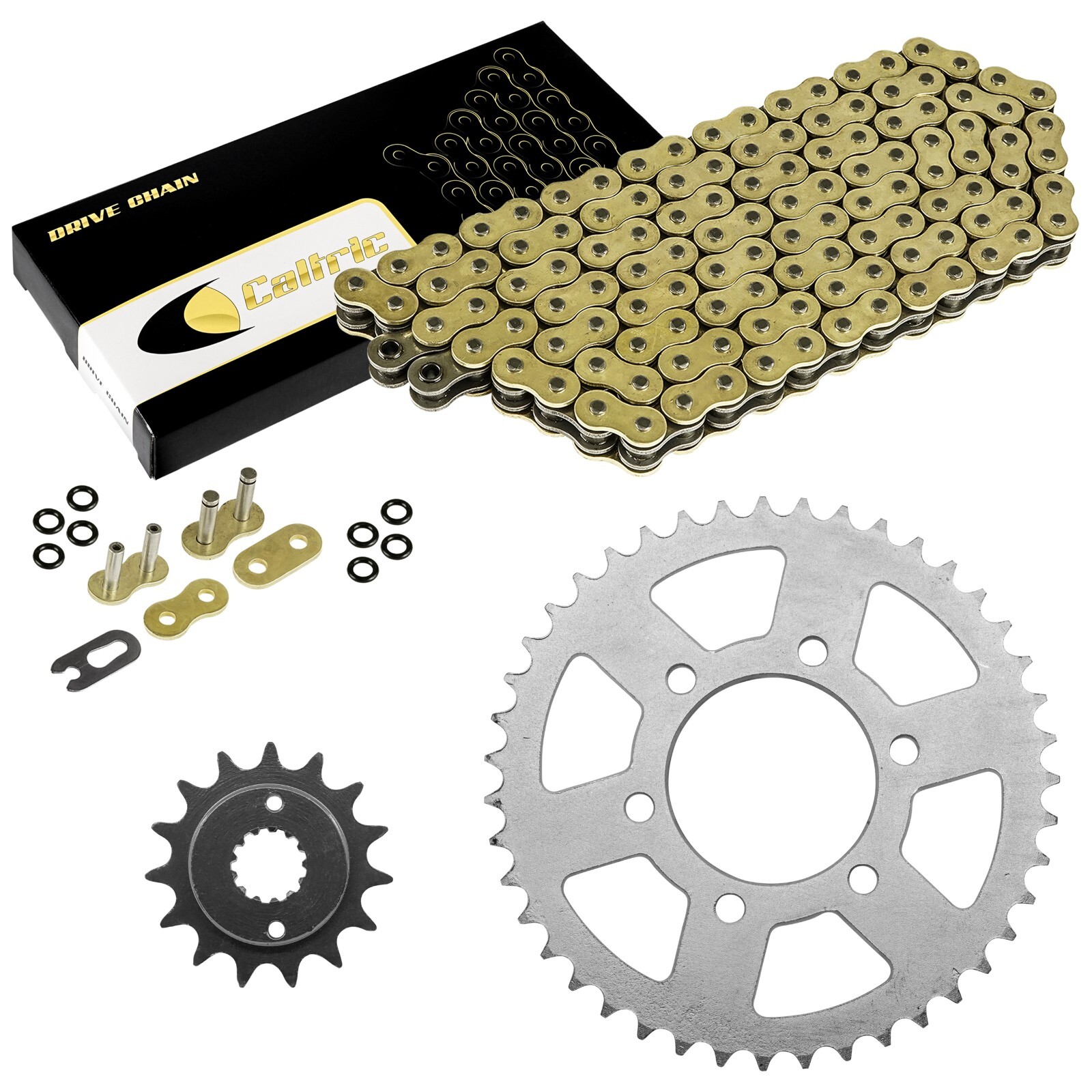 Gold O-Ring Drive Chain & Sprockets Kit for Kawasaki ZX-6R