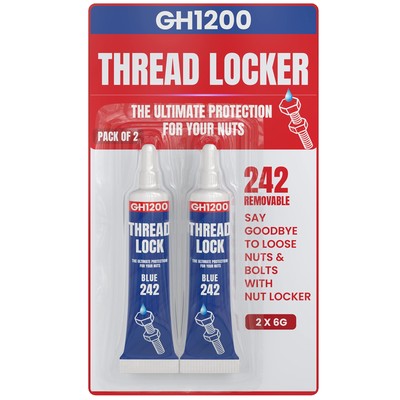 50ml Thread Lock 242 Medium Strength Removeable Locktight for Nuts Bolts Fast...