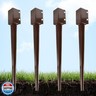 Thealyn Heavy Duty Metal Fence Post Anchor 36 Inch, 4