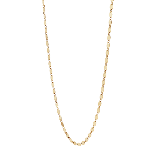 Pre-owned Welry 14k Yellow Gold Oval Disc Necklace, 17"