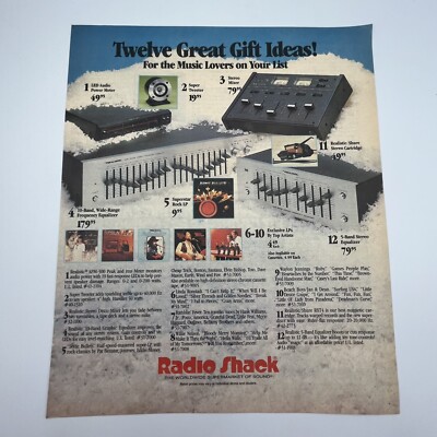Radio Shack Technology Store 1981 Vtg Print Ad 10.5''x12.5'' Realistic audio