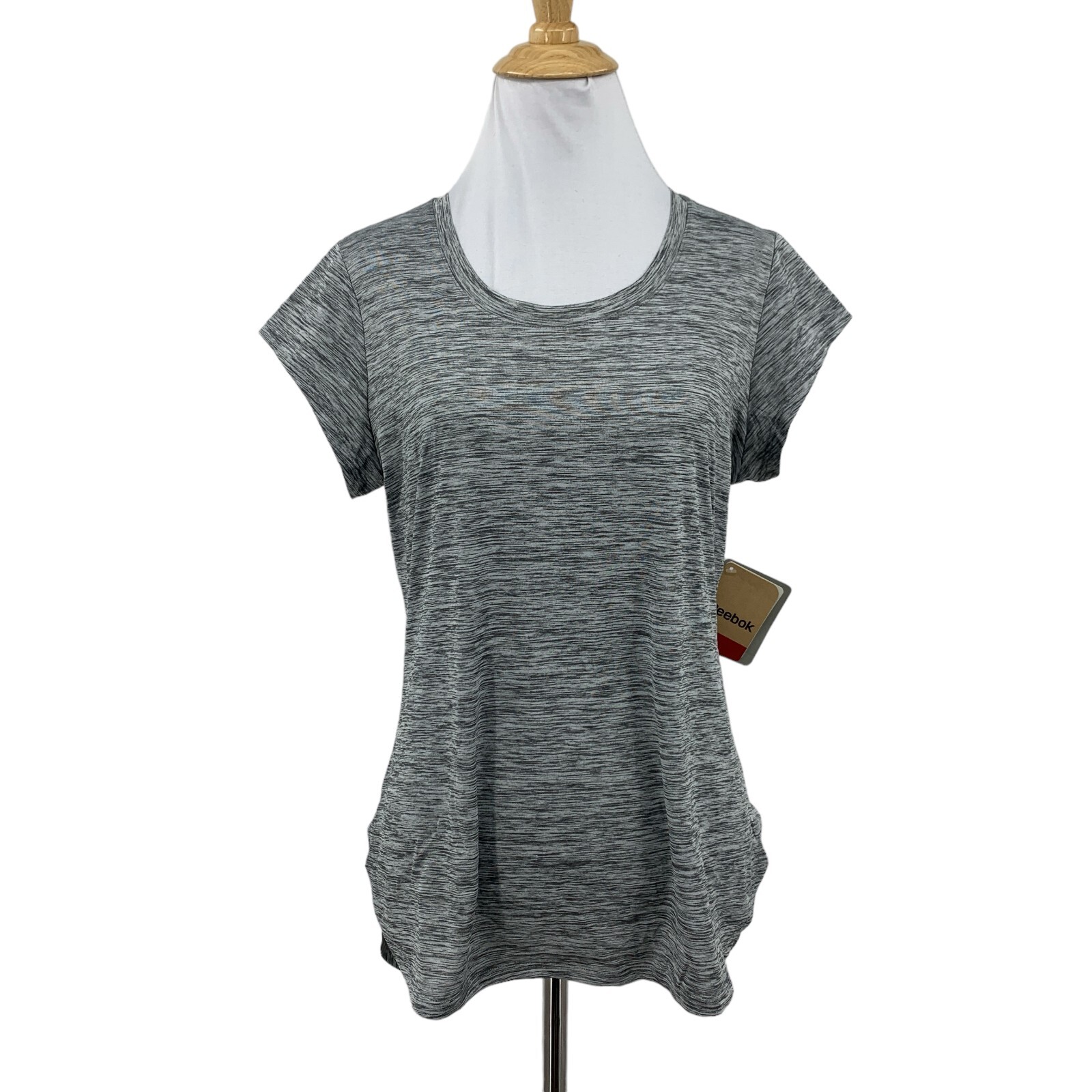 Reebok Performance Shirt Womens S Small Heather Moisture