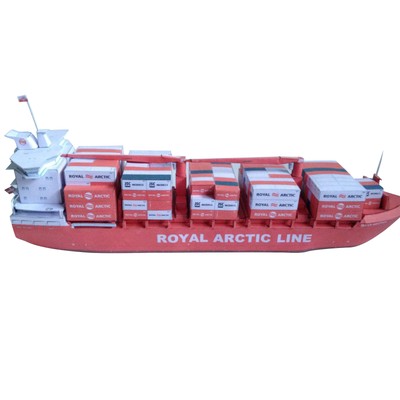 1:400 Danish Container Ship Mary Arctica Paper Ship Paper Model DIY Model Gifts