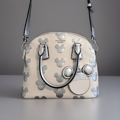 Kate Spade x Disney Silver Mickey Mouse Medium Dome Satchel Crossbody SOLD OUT