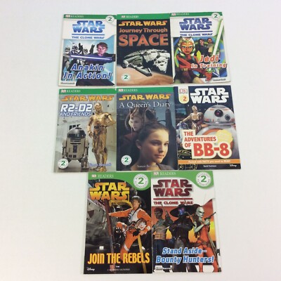 Star Wars Level 2 DK Reader 1st 2nd 3rd Grade 8 Book Lot