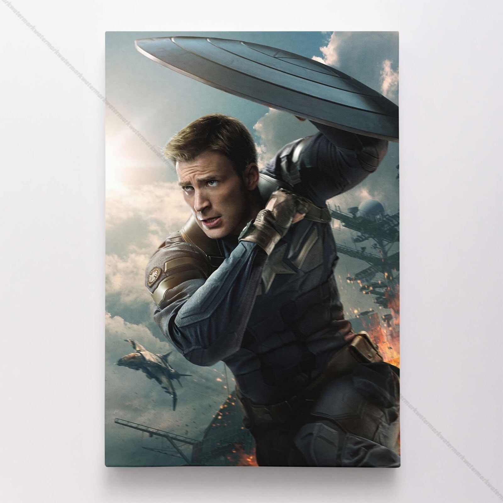 Captain America Poster Canvas Avengers Movie MCU Steve Rogers Marvel Print #6466