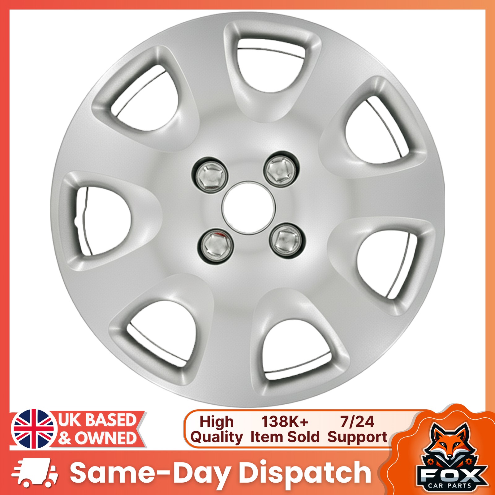 15" Inch Wheel Trim Hub Cap Covers Silex Style For Peugeot Partner 308 5416T5