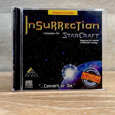 Insurrection: Campaigns for StarCraft Vintage (PC) CD-ROM Game Aztech Windows