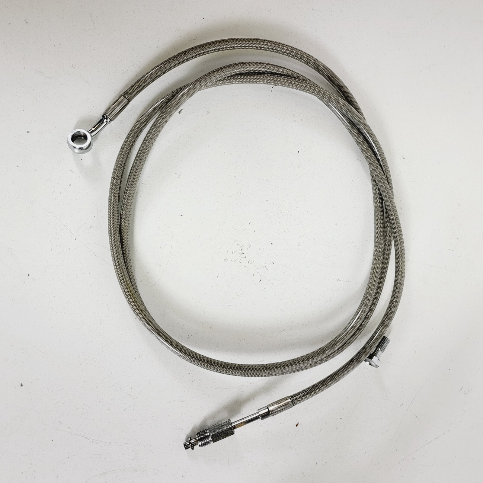 Hydraulic Clutch Cable Braided Stainless 1214" Apes Harley 0713 CVO