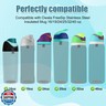 BOXOB 8pcs Silicone Bottle Stopper for Owala FreeSip 24oz 32oz, Water Bottle Plug Mouth Lid Cap Top Seal Replacement Parts Accessories Compatible with Owala 16/19/24/32/40oz (8 Colors)