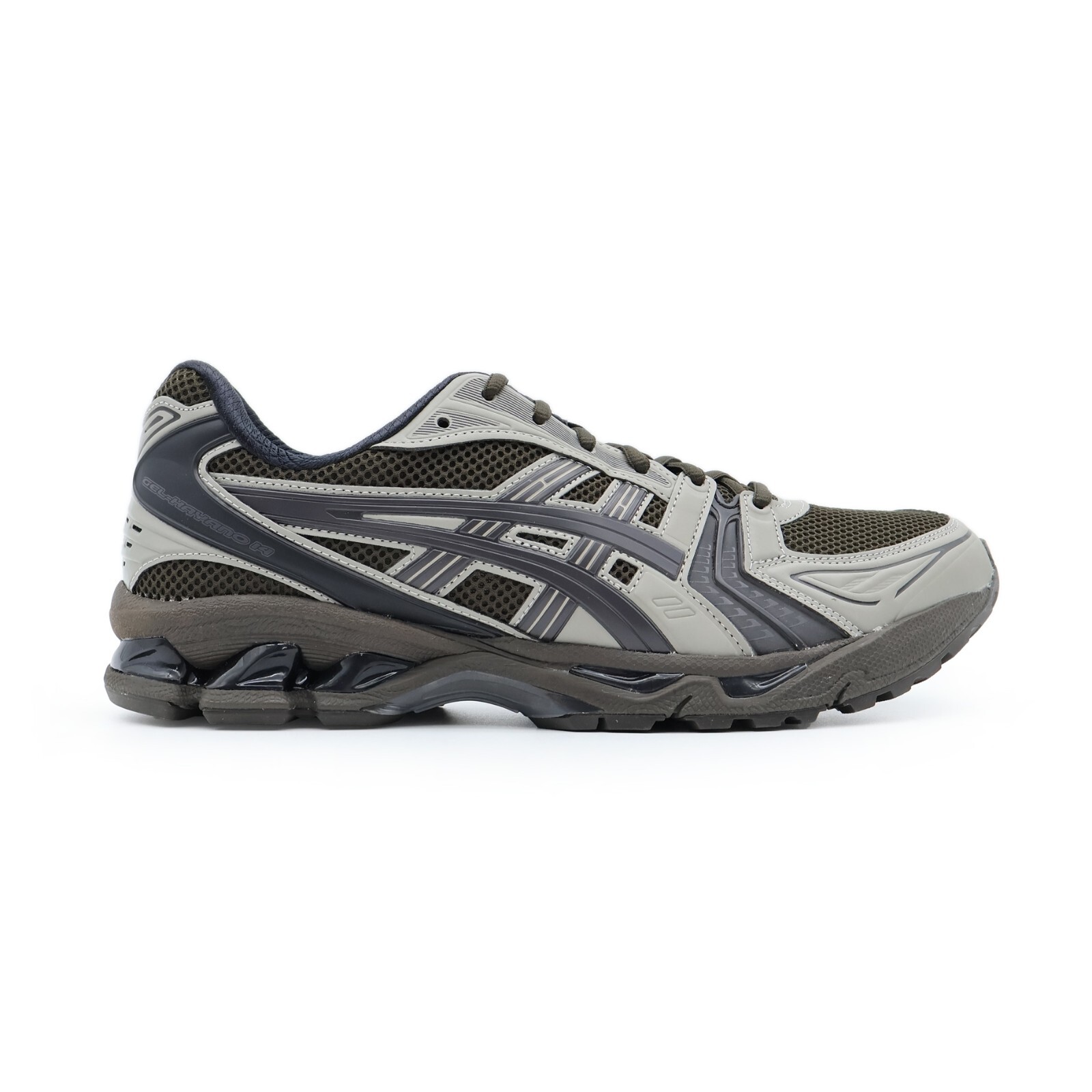 Pre-owned Asics 1203a430-200 Atmos Undermycar Pepper  Gel-kayano 14 Brown Grey (men's) In Gray