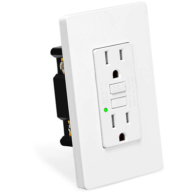 15 Amp GFCI Outlet Duplex Receptacle Non-TR Ground Fault Circuit Interrupter ETL