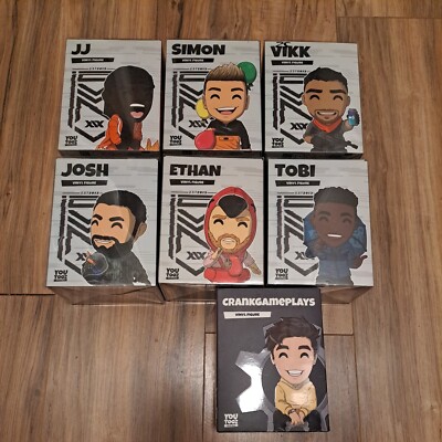Youtooz Sidemen Full Collection/ JJ Simon,Vikk, crankgame, Tobi, Josh, Ethan NEW