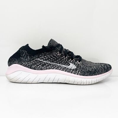 

Nike Womens Free RN Flyknit 2018 942839-007 Черные кроссовки для бега Размер 9.5, Черный, Free RN Flyknit 2018