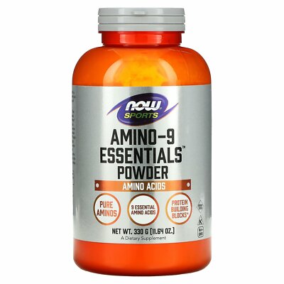 Now Foods Sports Amino-9 Essentials Powder 11 64 унции 330 г Гарантированное качество GMP