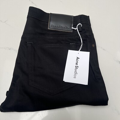 Acne Studios  River Stay  Black Mens Slim Taper Jeans BNWT - RRP 33/34 RRP £260