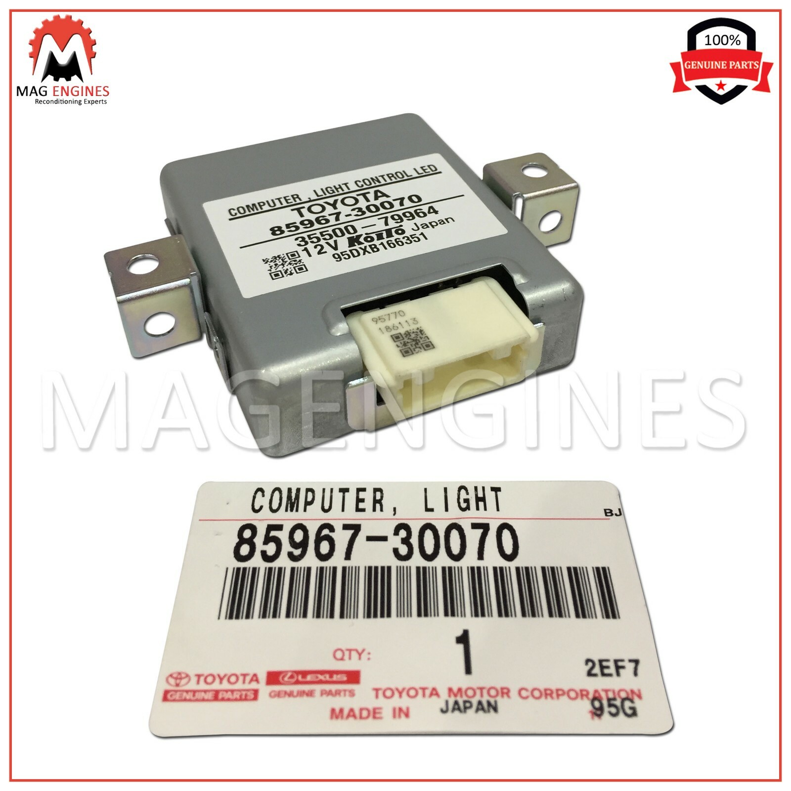 85967-30070 GENUINE OEM COMPUTER, LIGHT CONTROL 8596730070