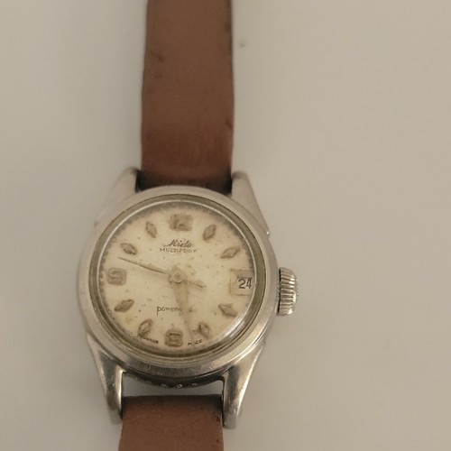 Vintage Mido Multifort Powerwind Date ss Automatic 8101