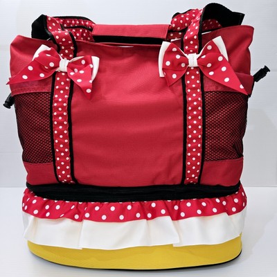 DisneyParks Minnie Mouse Icon Insulated Bottom Cooler Shoulder Tote Bag NEW