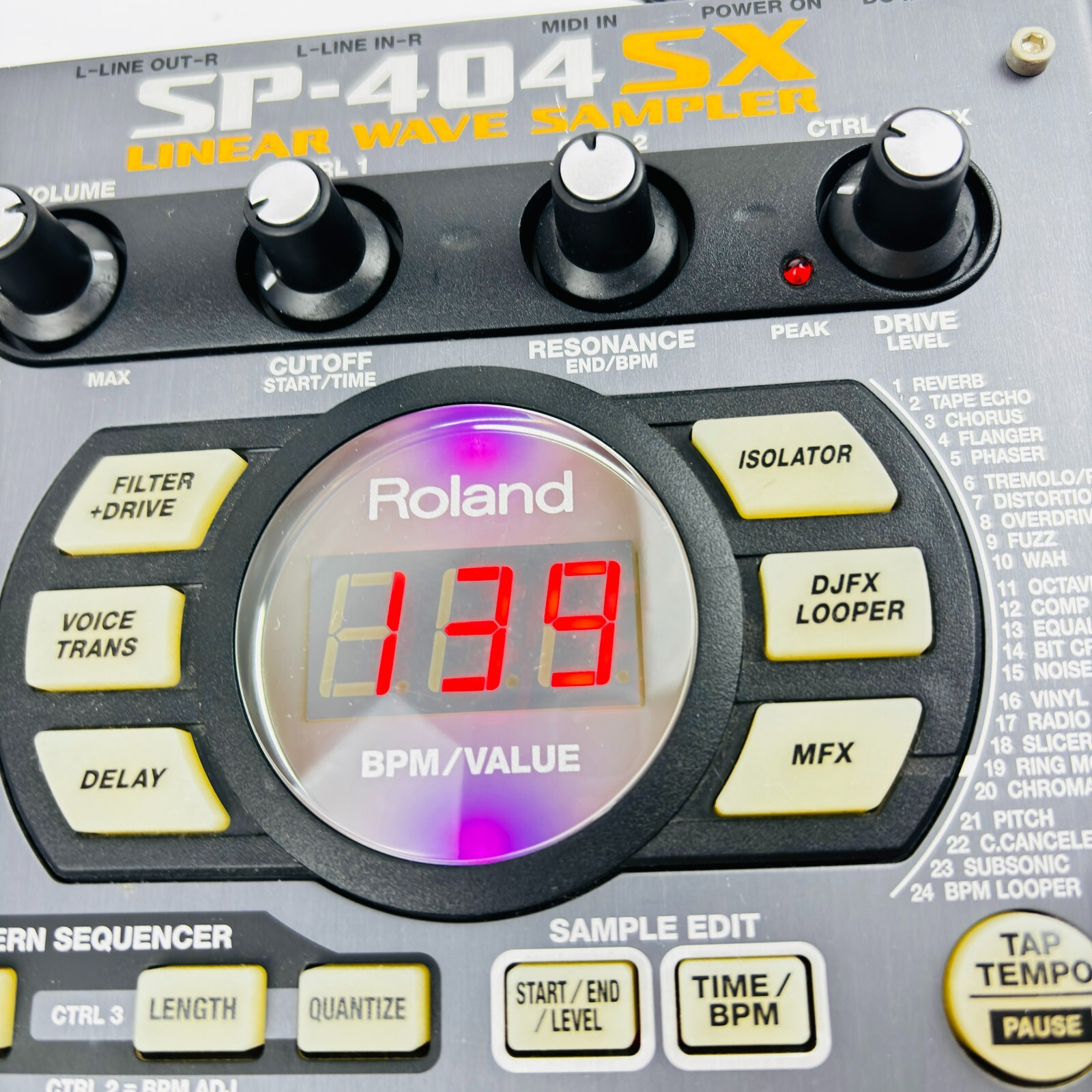 ローランド Roland SP-404SX サンプラー USED Roland SP-404SX Portable Linear Wave Sampler Used Works w