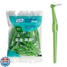 TePe Interdental Brush Angle, Angled Dental Brush for Teeth Cleaning, Pack of 25, 0.8 mm, Large Gaps, Green, Size 5