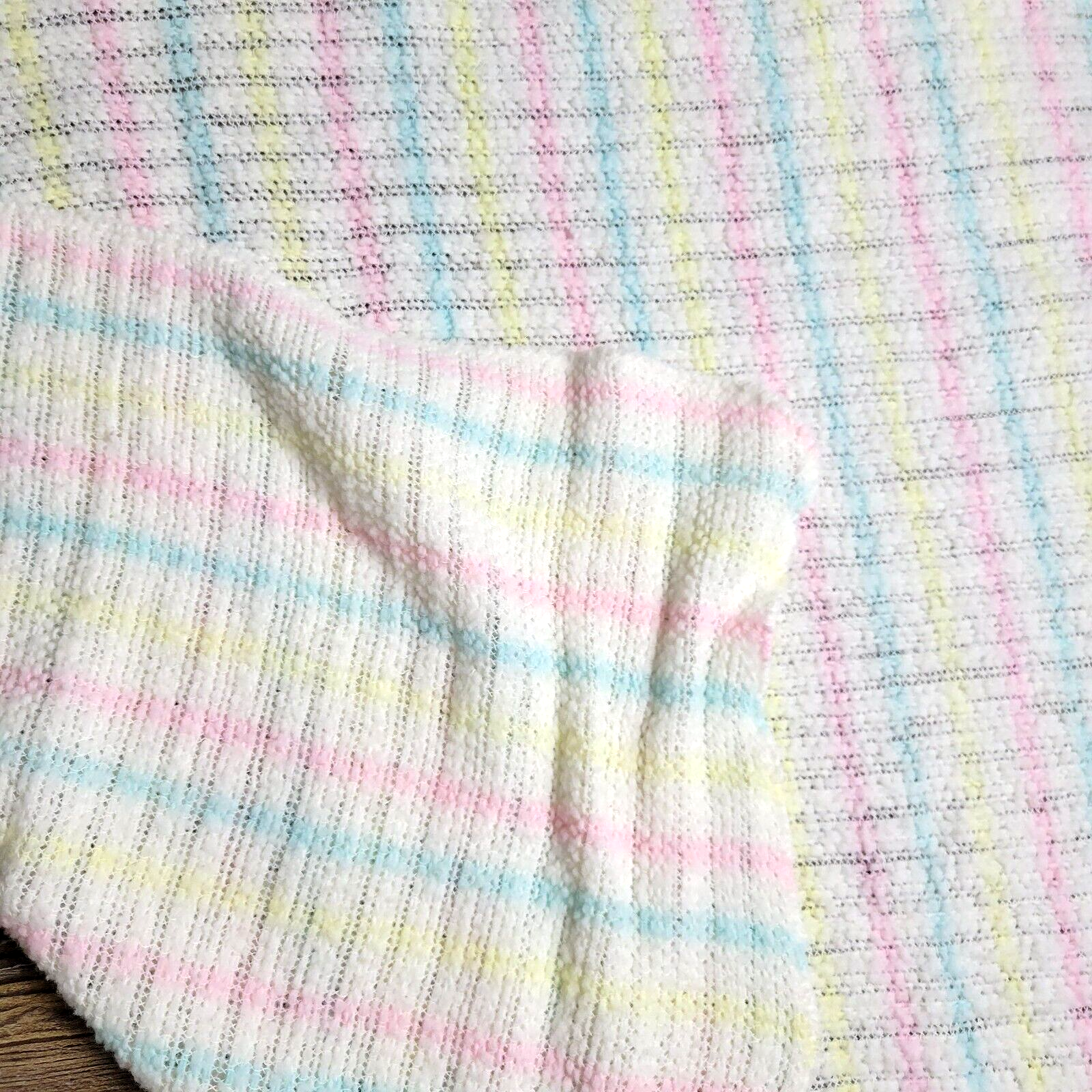 Cotton Pastel Plaid 26" X 25" Pink Blue Yellow Unisex