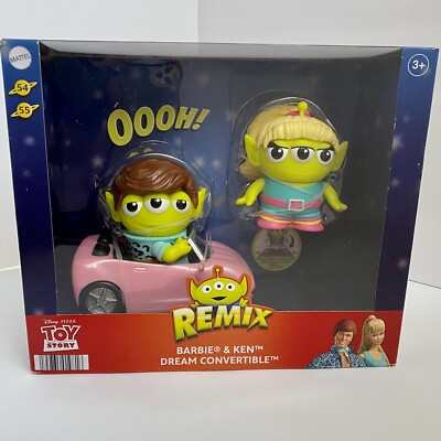 Disney Pixar Toy Story Alien Remix Barbie &Ken Dream Convertible￼ 2 Pack