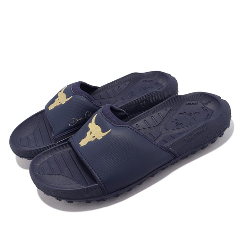 

Under Armour Rock 3 Navy Gold Мужские повседневные сандалии Шлепанцы Тапочки 3026034-400, Multi-coloured, Rock 3