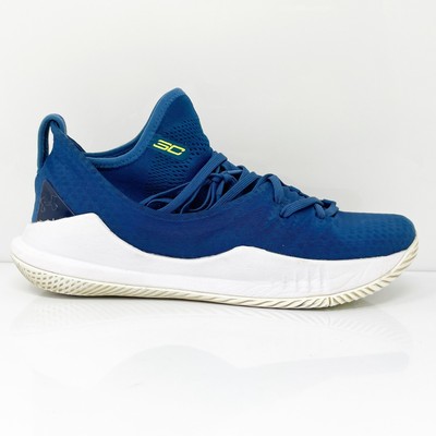 

Under Armour Boys Curry 5 3020741-401 Синяя баскетбольная обувь Кроссовки Размер 7 Y, Синий, Curry 5