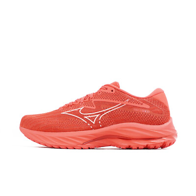 Mizuno Wave Rider 27 [J1GC230801] Men Running Shoes Dubarry/White/Cranberry