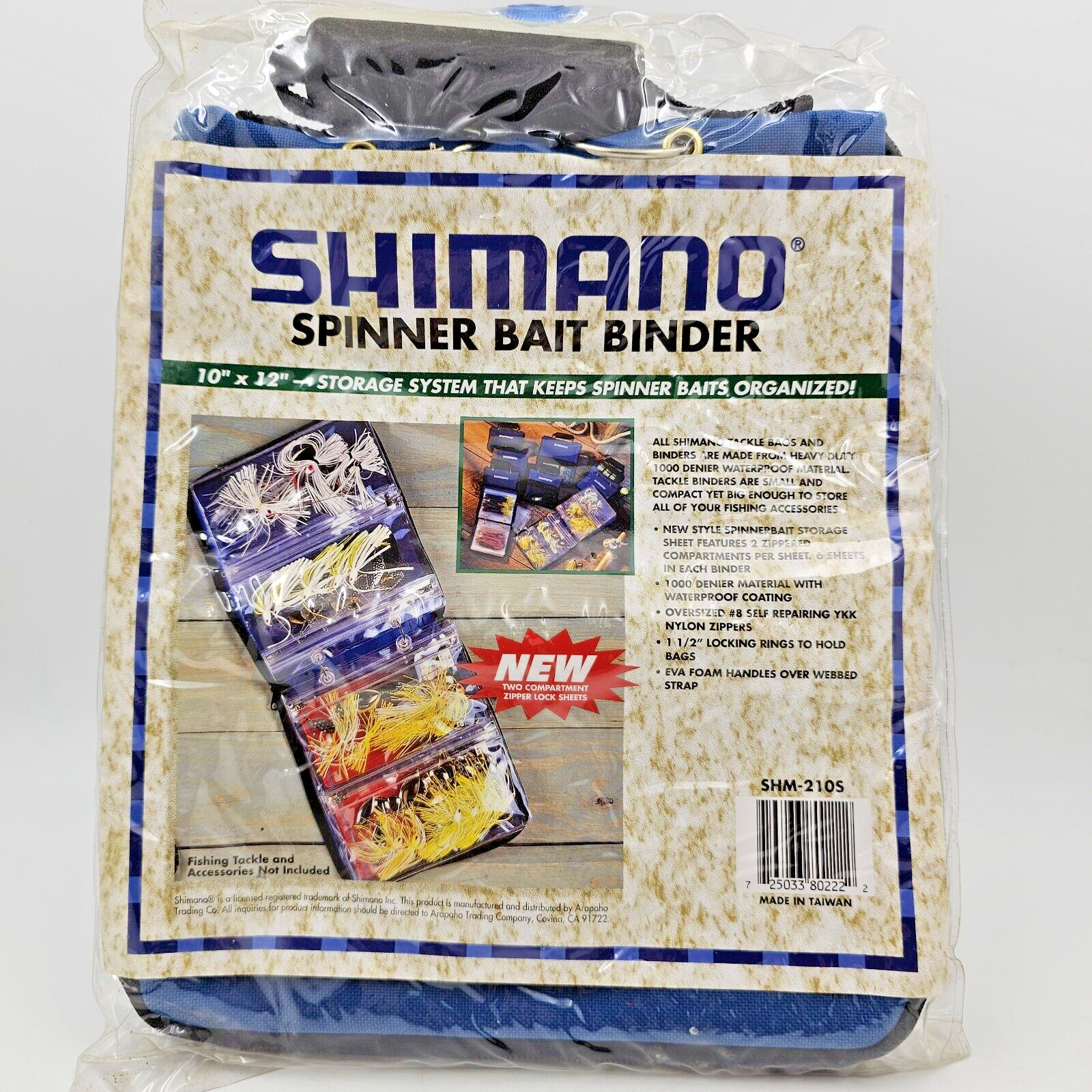 Shimano 10&quot;x12&rdquo; Spinner Bait Binder SHM-210S Storage System 