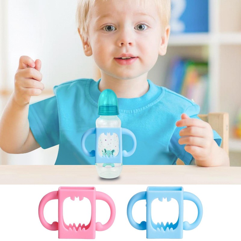 Baby Bottle Handle Universal Silicone Feeding Bottle Holder Narrow Baby Bottle