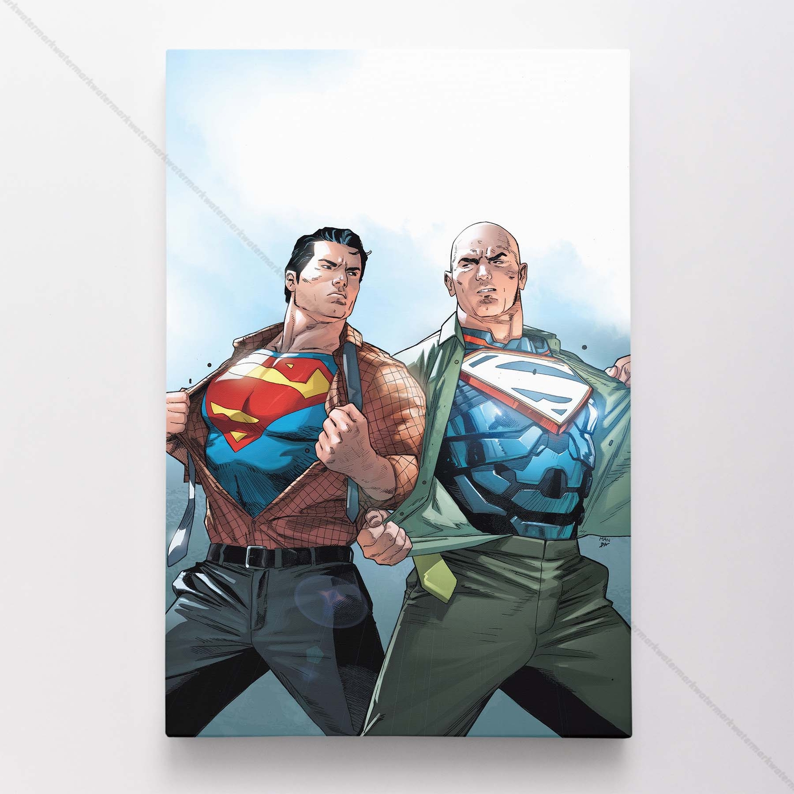 Superman Poster Canvas DC Comic Book Cover Justice League Art Print #5318