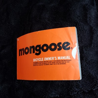 Mongoose Bicycle Owners Manual 2012 in English & Spanish Performance Maintenance