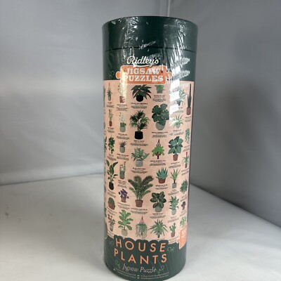 Ridley's House Plants Jigsaw Puzzle, New in wrapped tube box 1000 Pieces