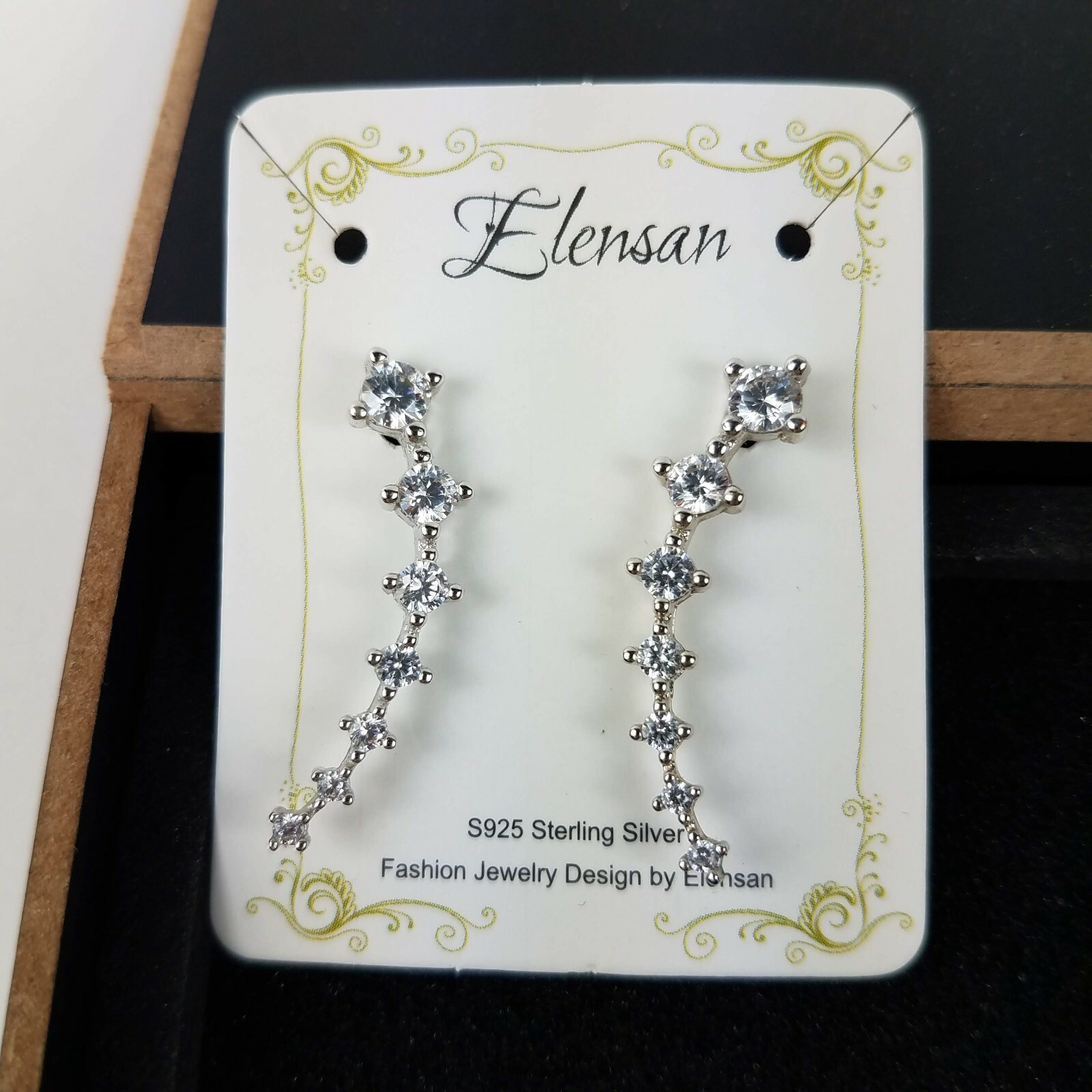 [wingbling] 925Silver☆Loud One Touch Ring Earrings Pair of 925 Sterling Silver Ridged Hinged Clicker Minimal